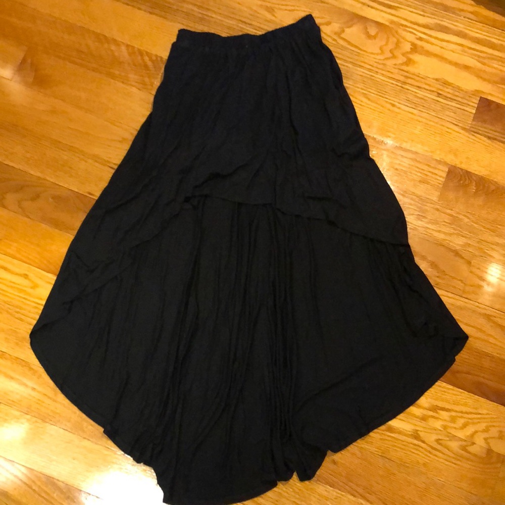 Forever 21 Black, hi-lo skirt